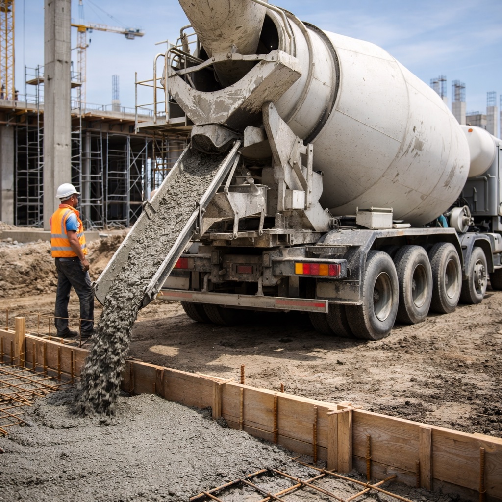 Товарный бетон М-100 – М-400 с сертификатом качества