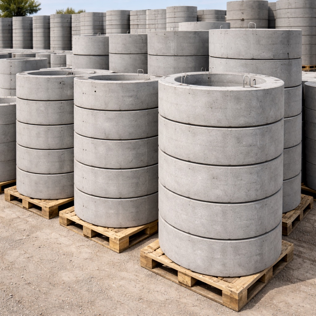 Кольца для септиков диаметром 1, 1,5 и 2 метра