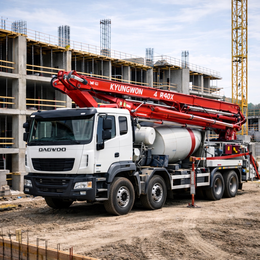 Бетононасос — подача до 40 м, до 100 м³/ч